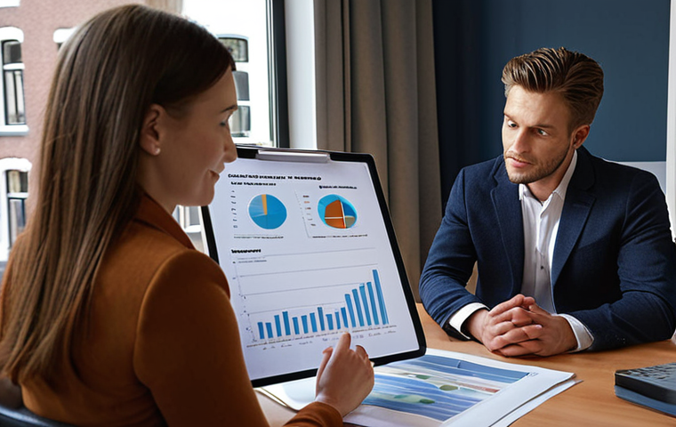 **Image Prompt:** A financial advisor sitting across from a client, warmly listening. Soft, empathetic lighting. Documents and charts are subtly visible, but the focus is on the human connection and trust. The setting is a modern, yet comfortable office in Amsterdam.