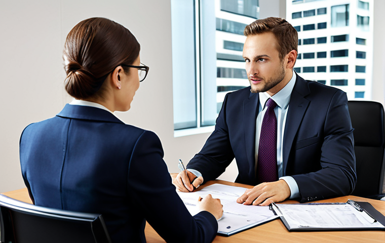 펀드투자상담사와 재테크 전문가의 차이 - Financial Planner Meeting**
"A professional financial planner, fully clothed in business attire, si...