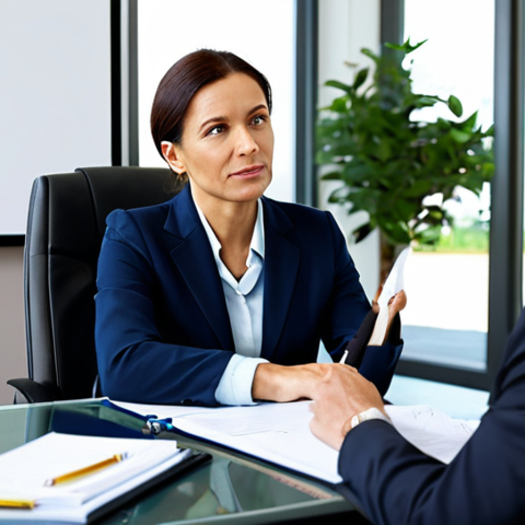 펀드투자상담사 고객 상담 성공 비결 - Empathetic Listening**

A professional financial advisor in a modern office setting, fully clothed i...