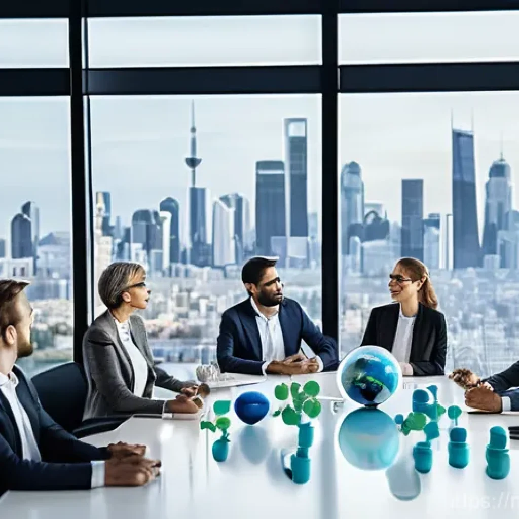 펀드투자상담사 관련 금융 상품 사례 - **Sustainable Investment & Impact:**
    "A diverse group of adults, professionally dressed in busin...