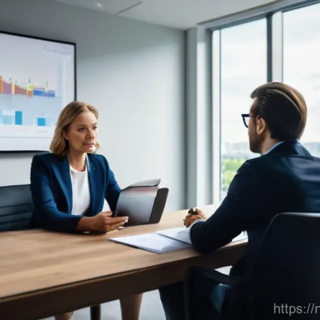 펀드투자상담사와 관련된 자격증 협회 - **Prompt:** A modern, professional Dutch financial advisor, a woman in her late 30s with warm, appro...